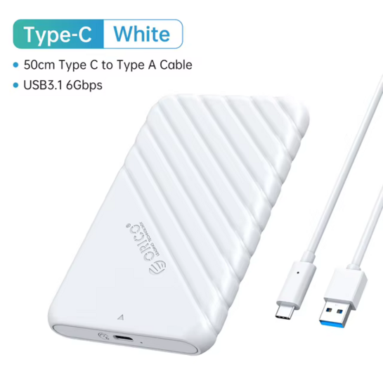 Корпус Orico 25PW1/2521/2520/2020 для SSD/HDD 2.5″ USB 3.1 Type-C
