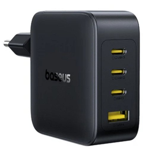 Зарядное устройство Baseus Enerfill FH11 140 Вт, GaN, 3 USB-C, USB-A