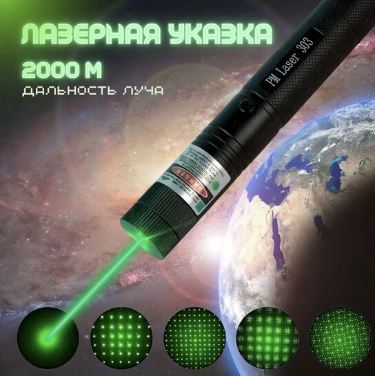 Лазерная указка (с картой банка-партнёра, из-за рубежа)
