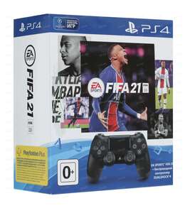 [PS4/PS5] Геймпад PlayStation Dualshock 4 Black Ver.2 для PS4/PS3/PC черный + FIFA 21 Диск (PS4/PS5)