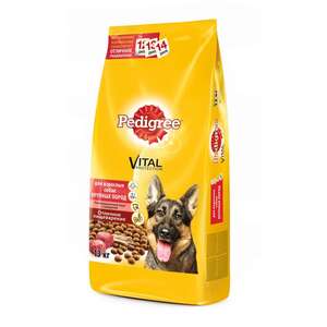Pedigree корм для взрослых собак крупных пород, говядина 13кг