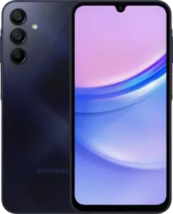 Смартфон Samsung Galaxy A15 4G 8/256 ГБ, Dual nano SIM, темно-синий (цена с Я.Картой/Альфой)