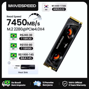 SSD накопитель MOVESPEED 1TB 7450MB/s PCIe4.0 M.2