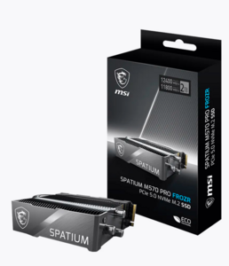 SSD накопитель MSI Spatium M570 Pro Frozr 2TB PCIE5 12400 Мб/с (с WB кошельком)