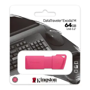 Флешка USB 64 ГБ Kingston DataTraveler Exodia Neon USB 3.2 gen.1, разные цвета (с Озон картой)
