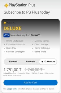Скидка на турецкую подписку PS Plus (deluxe и extra)