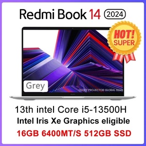 Ноутбук Xiaomi RedmiBook 14 2024, 14", 2880×1800, Intel i5 13500H, 16/512 Гб SSD, Windows 11