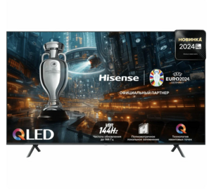 85" Телевизор HISENSE 85E7NQ PRO, Local Dimming, 4K QLED, QLED & DLED, 3840×2160, 144 Гц Game Mode PRO, темно-серый