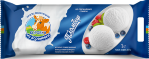 Мороженое «Коровка из Кореновки», пломбир ванильный, 1 кг (БЗМЖ)
