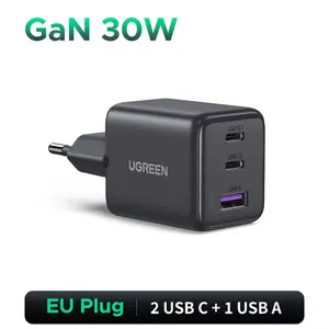 Зарядное устройство UGREEN, GaN 30 Вт, 3 порта PD 3.0