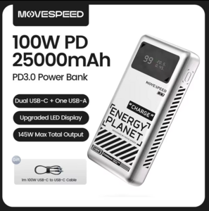  Внешний аккумулятор MOVESPEED 25000mAh 100W 