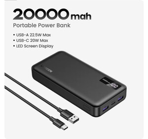 Внешний аккумулятор UGREEN PD, 22.5 Вт, 10000 мАч 