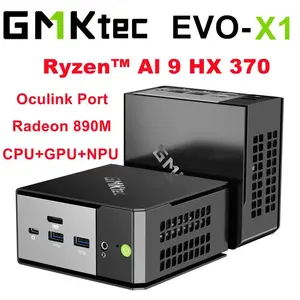 Мини-ПК GMKtec EVO-X1 (AMD Ryzen AI 9 HX 370, 32 ГБ, SSD 1000 ГБ, Radeon 890M, Oculink, Windows 11) + пошлина 6758₽
