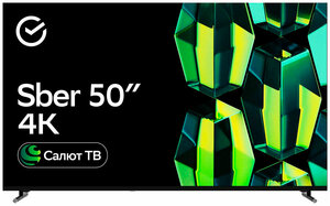 Телевизор Sber SDX-50U4139, 50", 4К, Салют ТВ