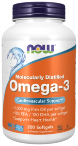БАД OMEGA-3 NOW, 1000 мг, 200 капс