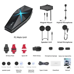 Гарнитура беспроводная для мотоциклиста ASMAX F1