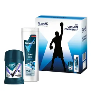 [Сибирь, Урал] Подарочный набор Rexona Men Active Power: дезодорант 50 мл и гель для душа 180 мл