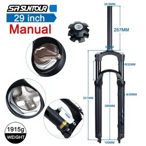 Воздушная вилка SR SUNTOUR EPIXON (QR; 9X100MM), ход 100 мм (из-за рубежа, с картой OZON)