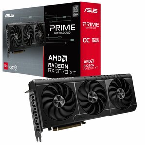 Видеокарта ASUS Prime Radeon RX 9070 XT OC Edition 16GB GDDR6 (цена с Я.Пэй)