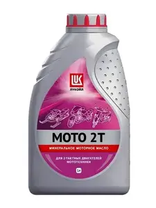 Масло моторное ЛУКОЙЛ МОТО 2Т, минеральное, 1 л (с картой OZON)