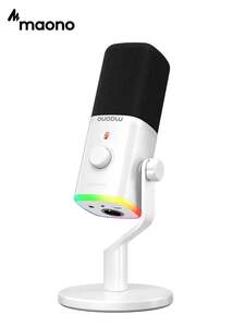 Динамический микрофон Maono PD100X, USBC/XLR, RGB-подсветка (с картой OZON)