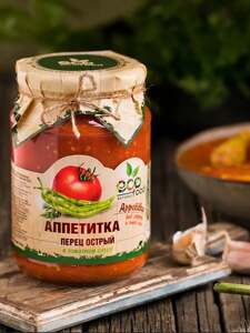 Перец острый в томатном соусе ECOFOOD Аппетитка, 750 г
