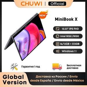 Мини ноутбук 10.5" Chuwi MiniBook X, Intel N150, 16/512, Win 11