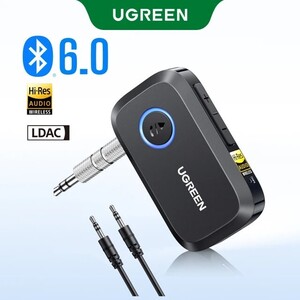 Беспроводной адаптер UGREEN Bluetooth 6.0 3.5 мм с аккумулятором
