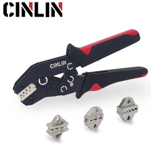 Обжимной инструмент 190 мм с 4 головками 58B, 06WF, 02C и 06 (с Озон картой, из-за рубежа)