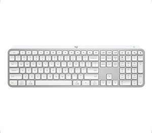 Клавиатура беспроводная Logitech mx keys S (белая, английская раскладка, из-за рубежа, цена с озон картой)
