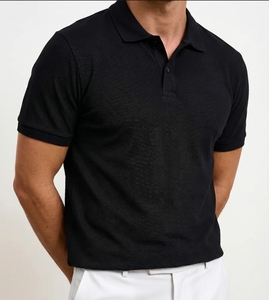 Чёрное поло Modjimoda (с ВБ кошельком)