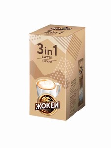 Кофейный напиток Жокей Мягкий Latte, 3 в 1, 10 шт. (с картой OZON)
