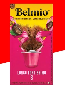 Кофе в капсулах Lungo Fortissimo (intensity 8) Belm, 10шт система Неспрессо