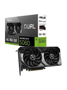 Видеокарта ASUS GeForce RTX 5060 Dual OC Edition 8 ГБ DUAL-RTX5060-O8G (с картой OZON)