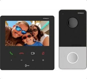 Комплект IP видеодомофона HiWatch DS-D200IKWF , монитор и вызывная панель, поддержка Wi-fi (с картой OZON)