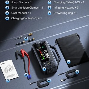 Пусковое устройство 4 в 1 Baseus 3000 a (цена с купоном продавца)