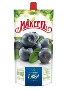 Джем Махеевъ черничный, дой-пак, 300 г (с ВБ Кошельком и подпиской)
