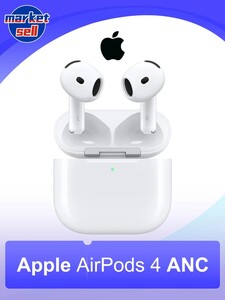 Наушники беспроводные  Apple AirPods 4, ANC версия с MagSafe (с картой OZON, из-за рубежа)