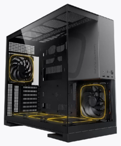 Корпус Geometric Future Model 5 Black Gray + 5 вентиляторов (цена с подпиской WB)