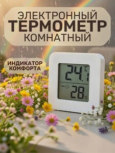 Термометр комнатный электронный с гигрометром (с картой OZON)