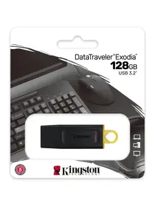 Флеш-накопитель Kingston DataTraveler Exodia, 128 ГБ USB 3.2 Gen 1 DTX/128GB (с ВБ кошельком)