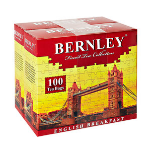 Две пачки черного чая Bernley English Breakfast, 200 пакетиков