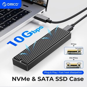 Корпус ORICO SSD m2 NVMe USB Type C Gen2 10 Гбит/с 