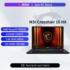 Игровой ноутбук MSI Crosshair 16 HX, 16", 16ГБ/1ТБ, R9 7945HX, RTX 5070, Windows
