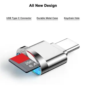 Адаптер для чтения карт Micro-SD, USB Type C (с Ozon картой из-за рубежа)