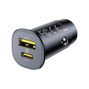 Автомобильное зарядное устройство Baseus 30 Вт, двухпортовый USB Type-C/Type-A