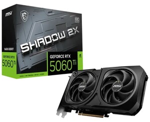 Видеокарта MSI GeForce RTX 5060 Ti 16 ГБ SHADOW 2X OC PLUS (с подпиской, с ВБ кошельком)