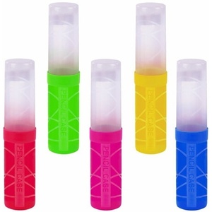 Пенал-тубус ПИФАГОР пластиковый 19,5х4,5 см (цена за 1 шт., цвета в ассортименте)