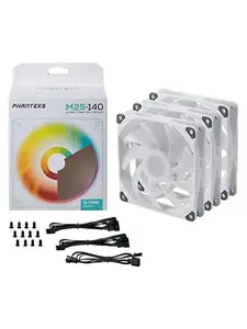Вентиляторы PHANTEKS M25 DRGB White 140 mm 3 шт. (с ВБ кошельком)