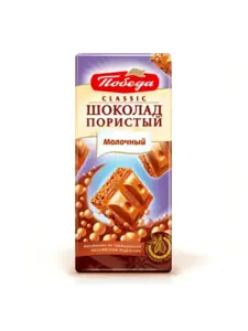 Шоколад Победа Вкуса пористый молочный 65г (с ВБ кошельком)